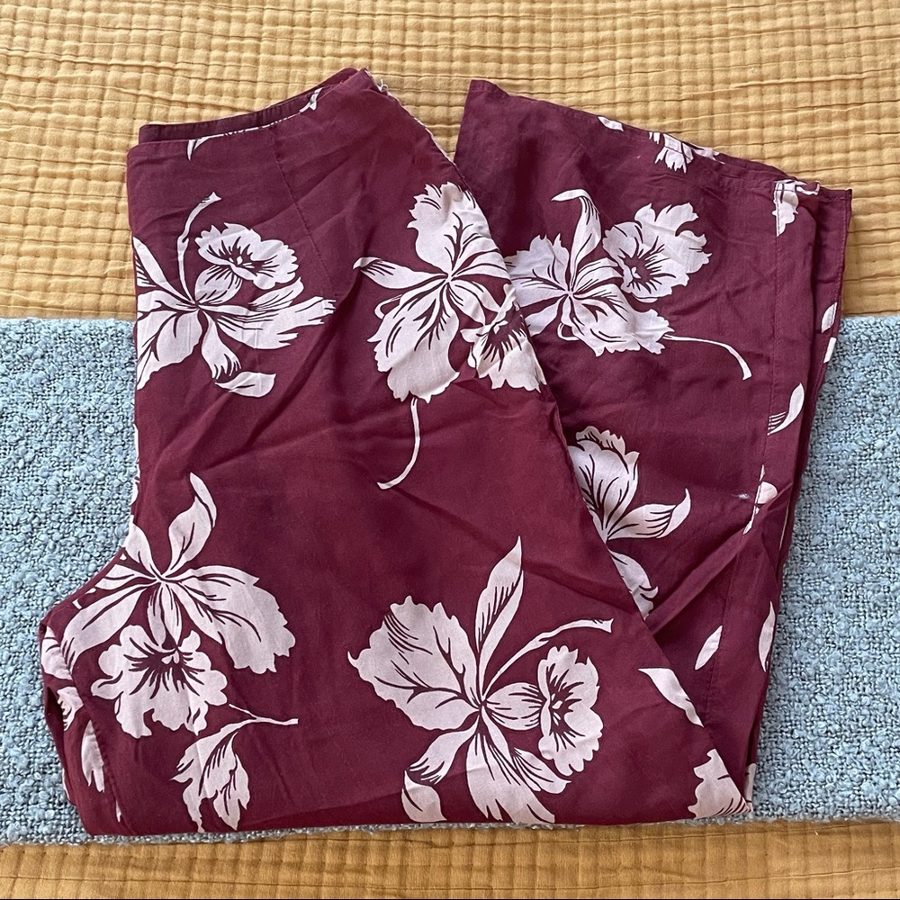 Amuse Society, Maroon & Pink, Cropped, Size s, Zipper in back
